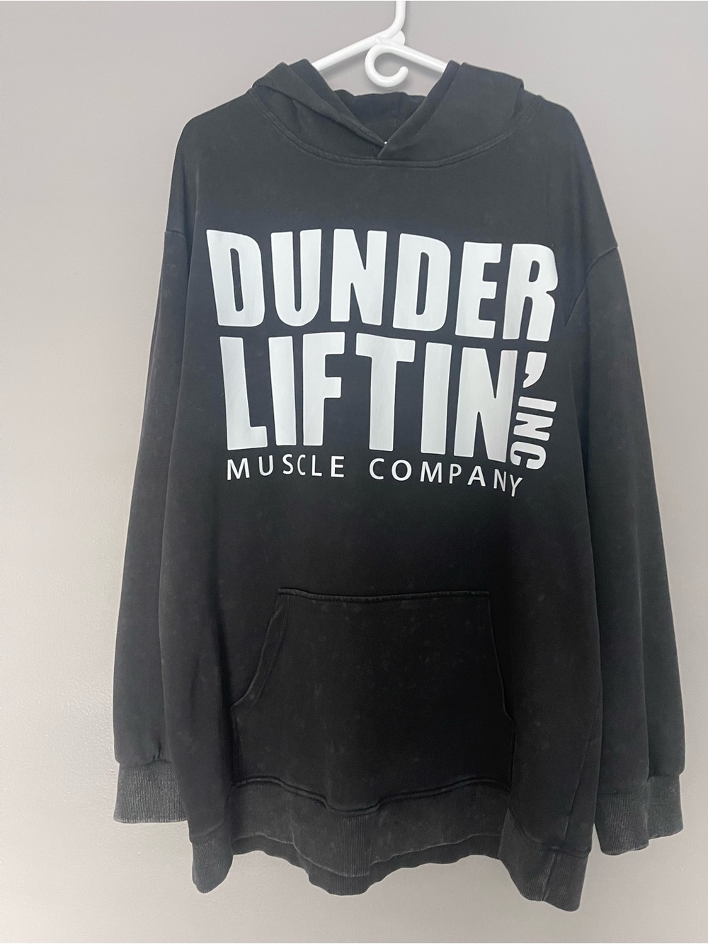 Dunder Liftin’ Muscle Company Black Hoodie - Men's Hoodie